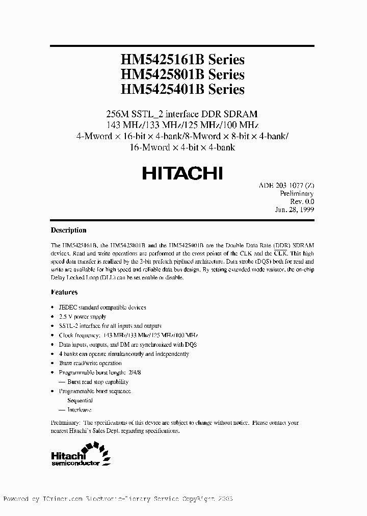 HM5425161B801B401B_2374180.PDF Datasheet