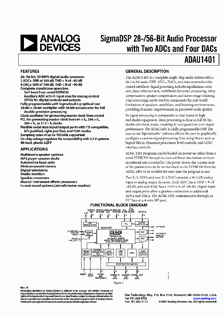 ADAU1401_2365702.PDF Datasheet