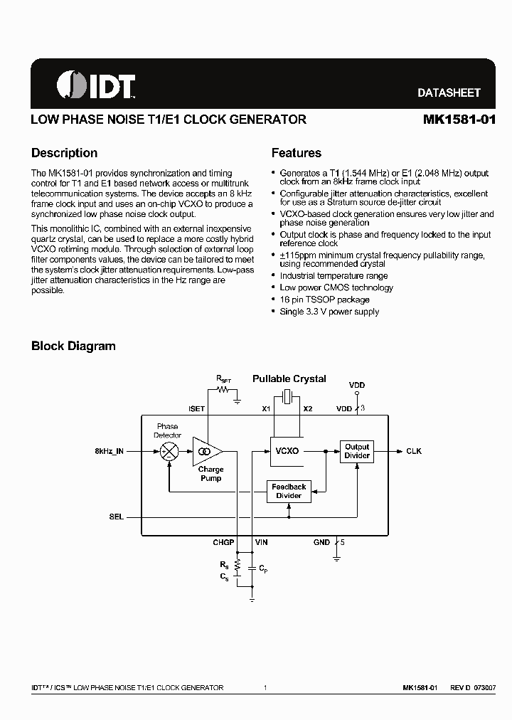 MK1581-01GILFTR_2371107.PDF Datasheet
