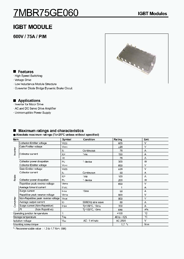 7MBR75GE-060_2377677.PDF Datasheet