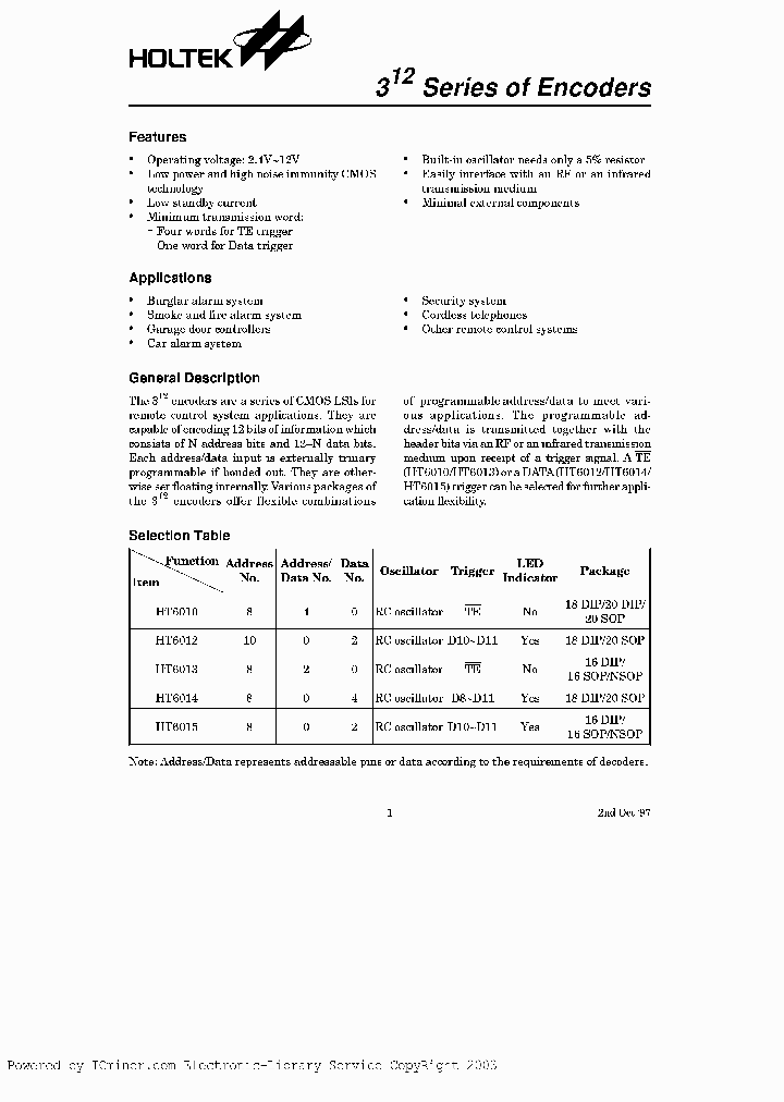 HT601516DIP_2369615.PDF Datasheet