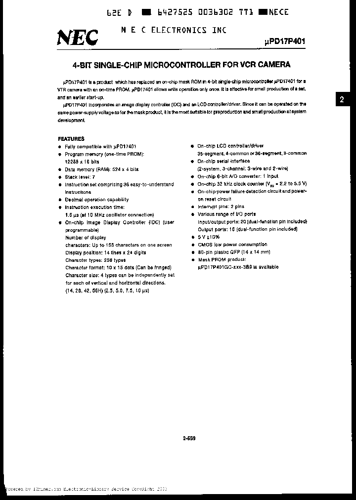 UPD17P401GC-XXX3B9_2375603.PDF Datasheet