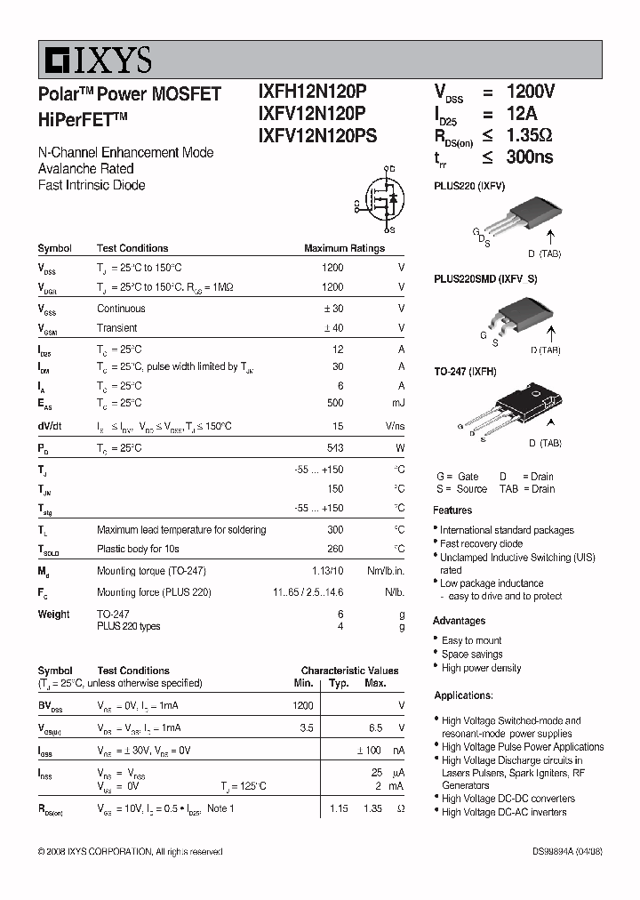 IXFV12N120P_2379817.PDF Datasheet