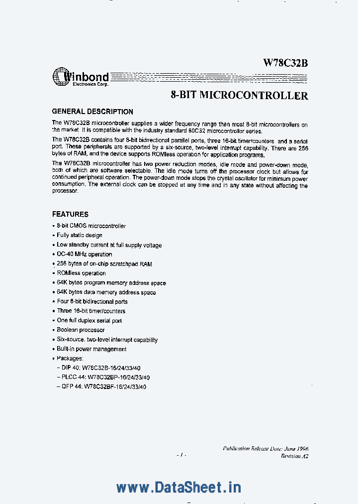 W78C32B_2378892.PDF Datasheet