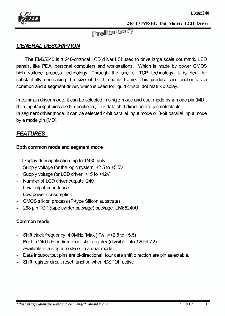 EM65240_2385281.PDF Datasheet