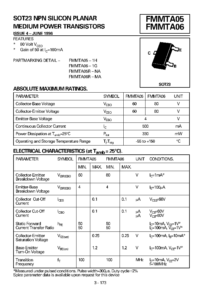FMMTA05_2385467.PDF Datasheet