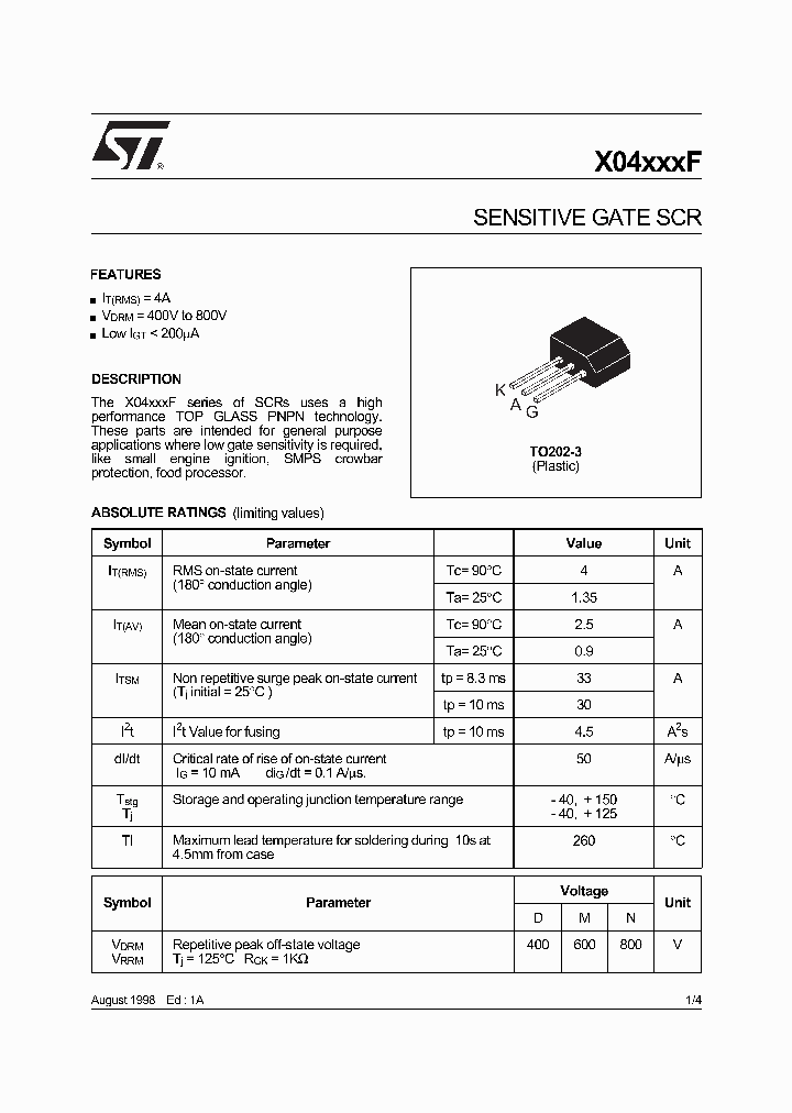 X0403MF1AA2_2386793.PDF Datasheet