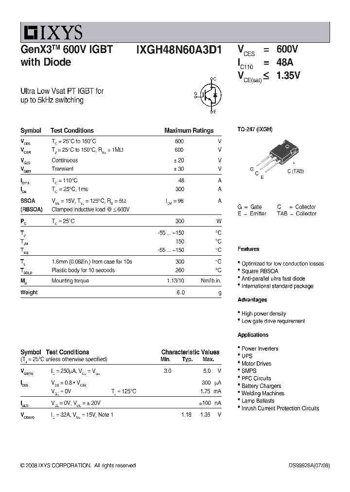IXGH48N60A3D1_2386667.PDF Datasheet
