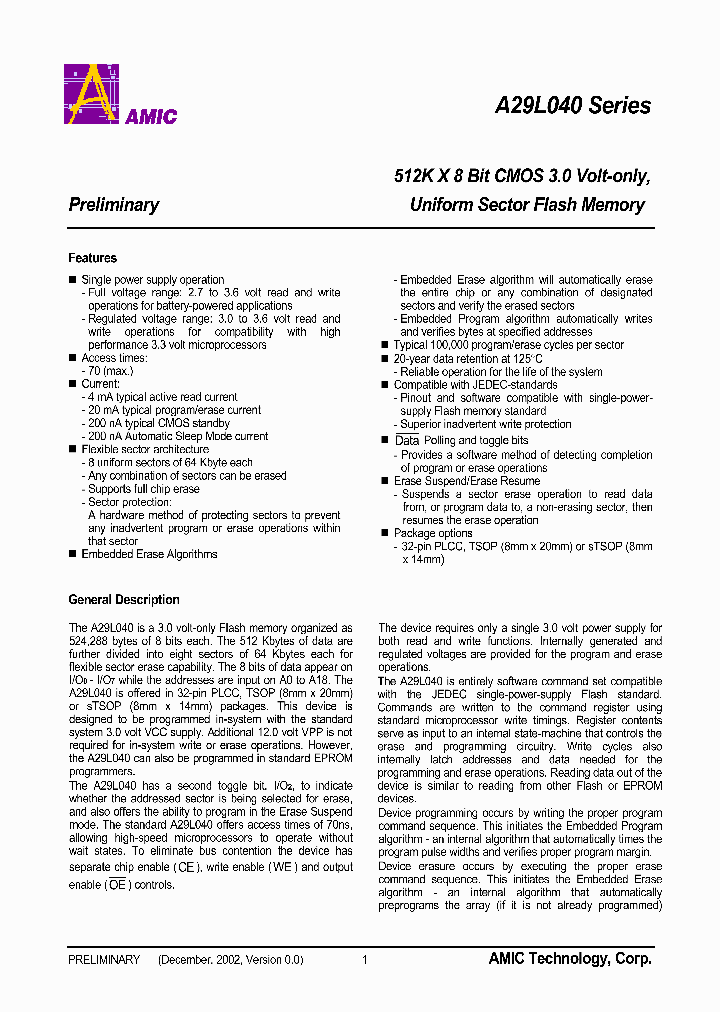 A29L040SERIES_2387115.PDF Datasheet