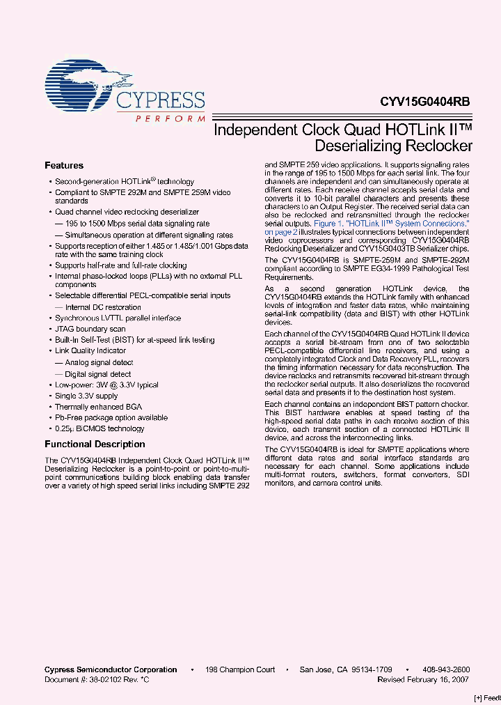 CYV15G0404RB-BGXC_2390403.PDF Datasheet