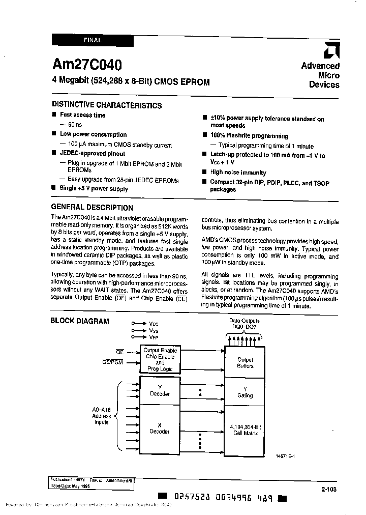 AM27C040-100PI_2390383.PDF Datasheet
