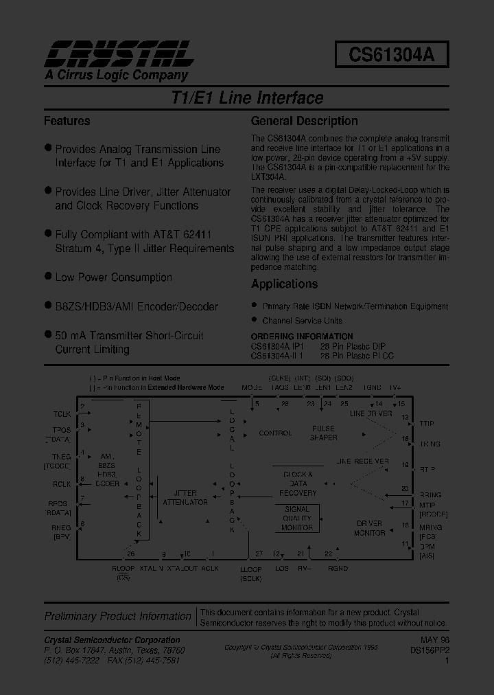 CS61304A-IP1_2391559.PDF Datasheet