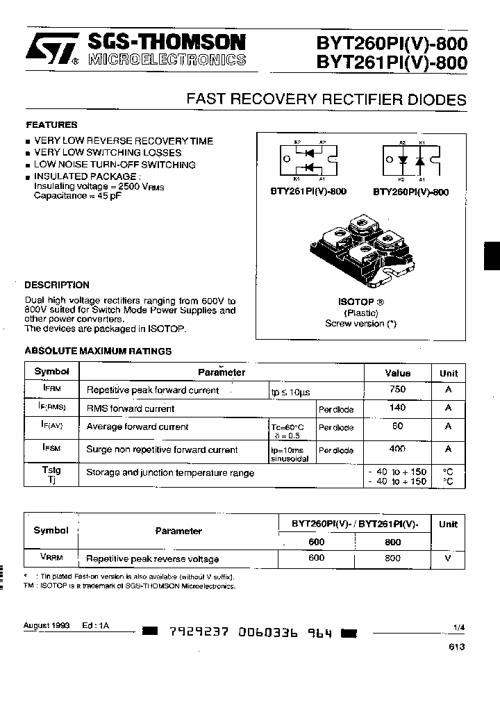 BYT261PI600_2397971.PDF Datasheet