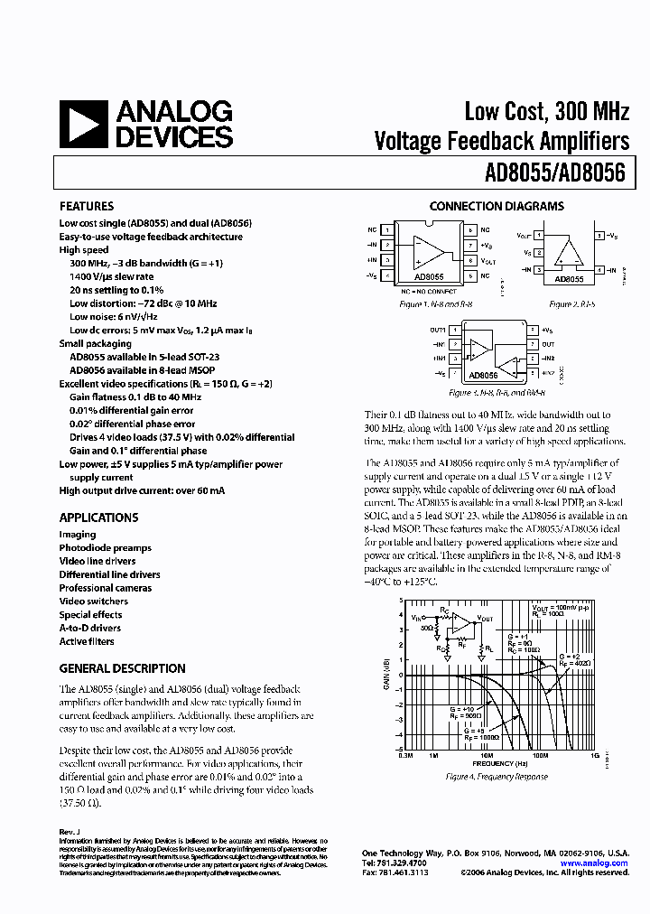 AD8055ARZ-REEL1_2399455.PDF Datasheet