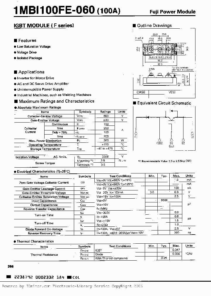 1MBI100FE060_2405693.PDF Datasheet