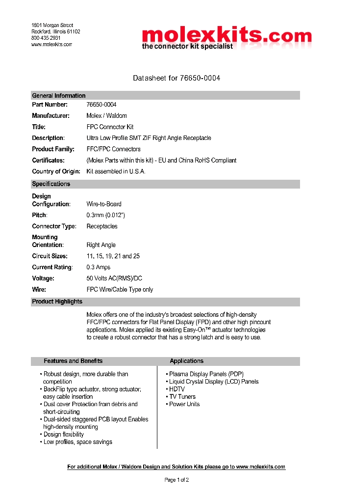 54809-2598_2412070.PDF Datasheet