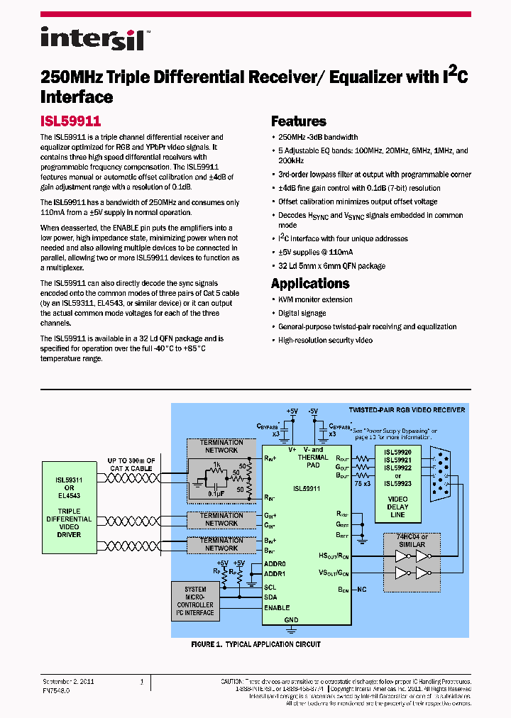 ISL59911IRZ-EVALZ_2414296.PDF Datasheet