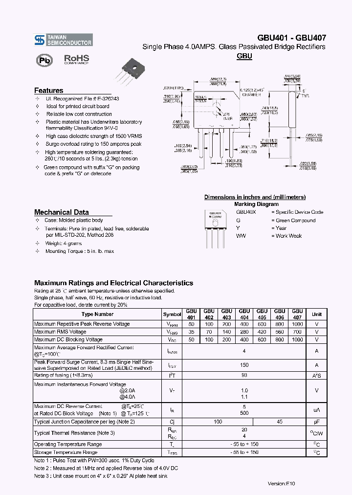 GBU401_2414573.PDF Datasheet