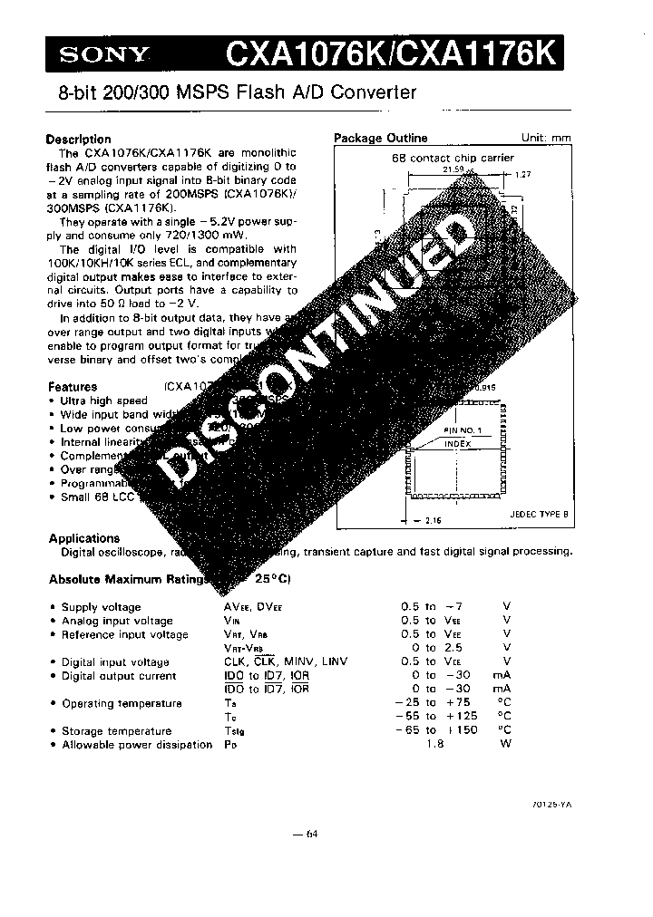 CXA1076KAK_2410203.PDF Datasheet