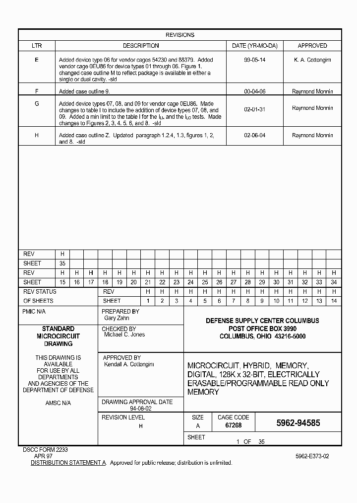 5962-9458507HMA_2410601.PDF Datasheet