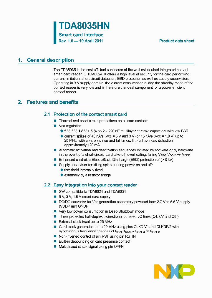 TDA8035HN_2420807.PDF Datasheet