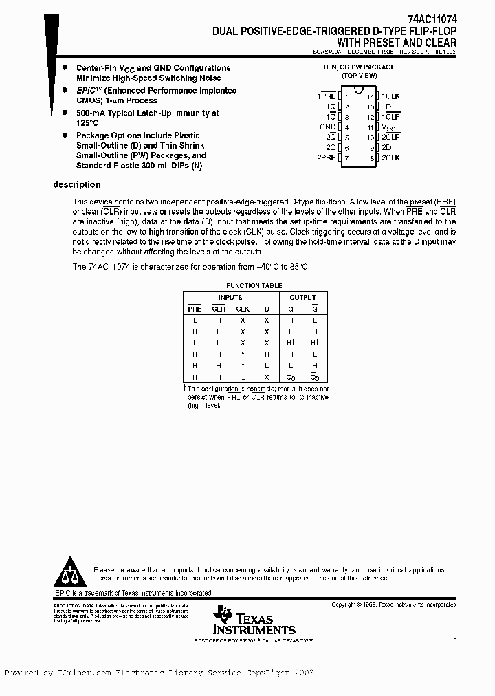 74AC11074DBLE_2410429.PDF Datasheet