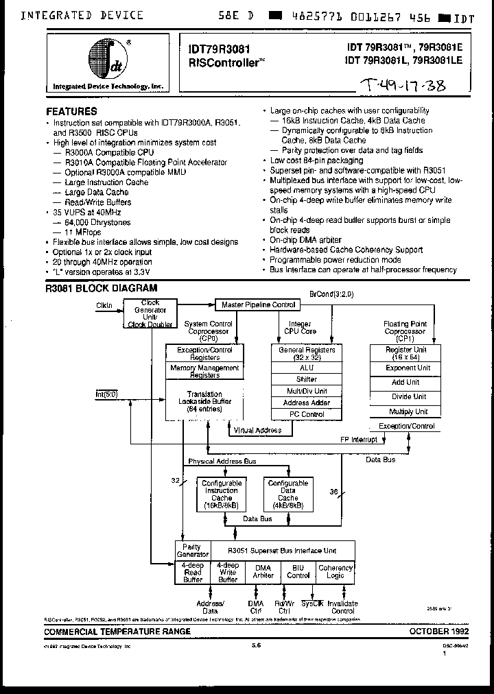 IDT79R3081-20GM_2416867.PDF Datasheet