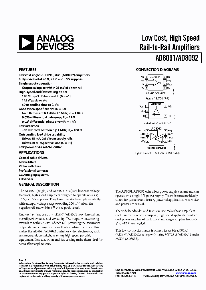 AD8091ART-R2_2426494.PDF Datasheet