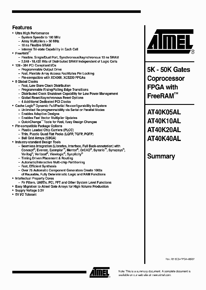AT40K10AL-1AJC_2426673.PDF Datasheet