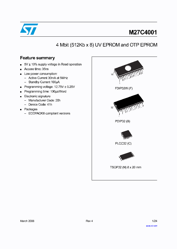 M27C4001-70B1_2429206.PDF Datasheet