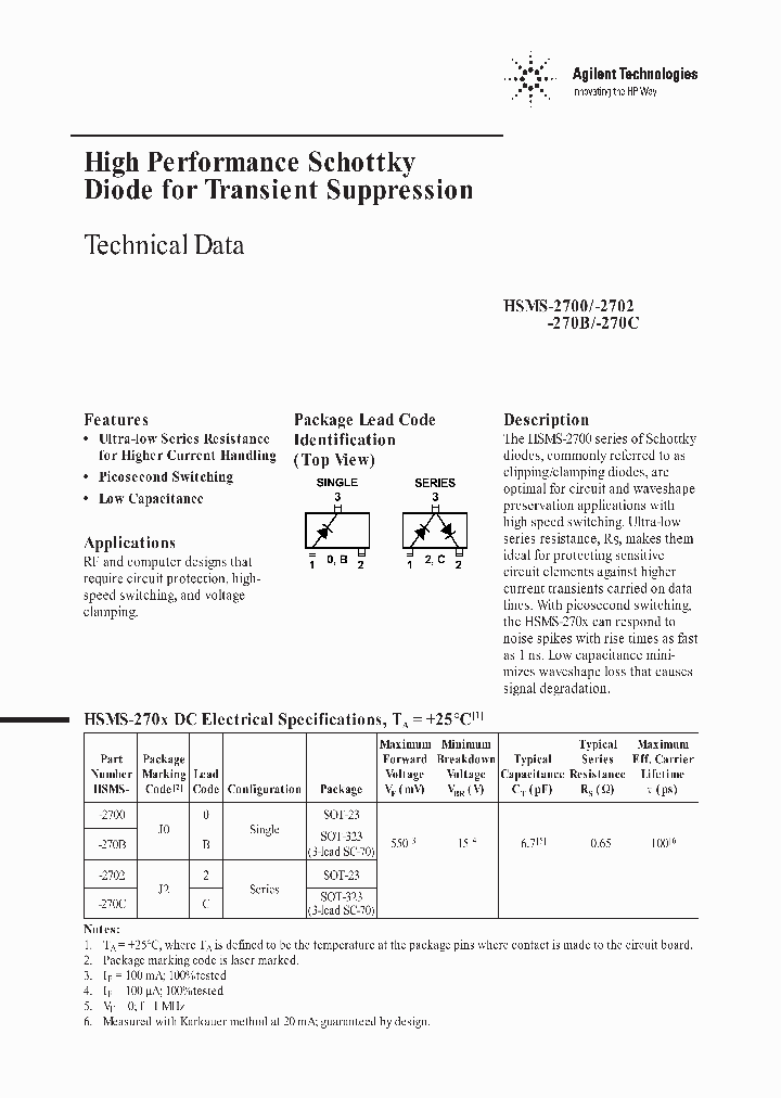 HSMS--270B_2430543.PDF Datasheet