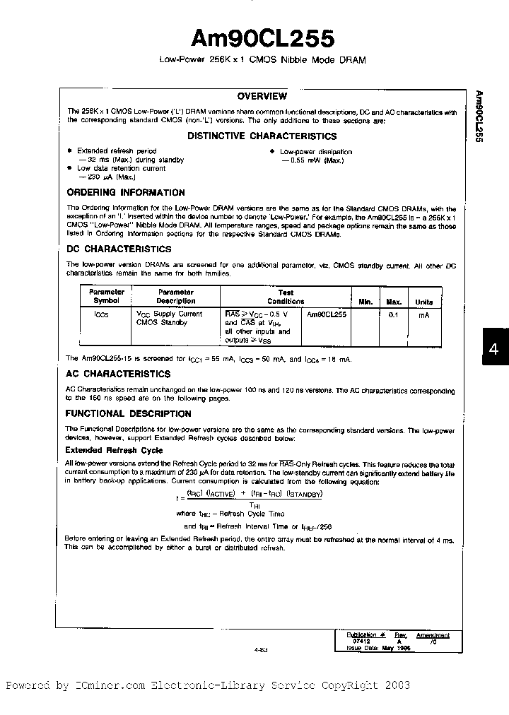 AM90CL255-12PC_2431226.PDF Datasheet