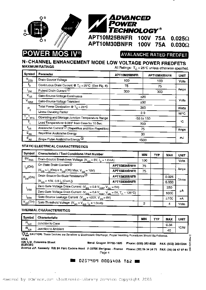APT10M30BNFR_2432015.PDF Datasheet
