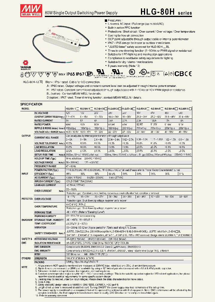 HLG-80H-30_2432441.PDF Datasheet