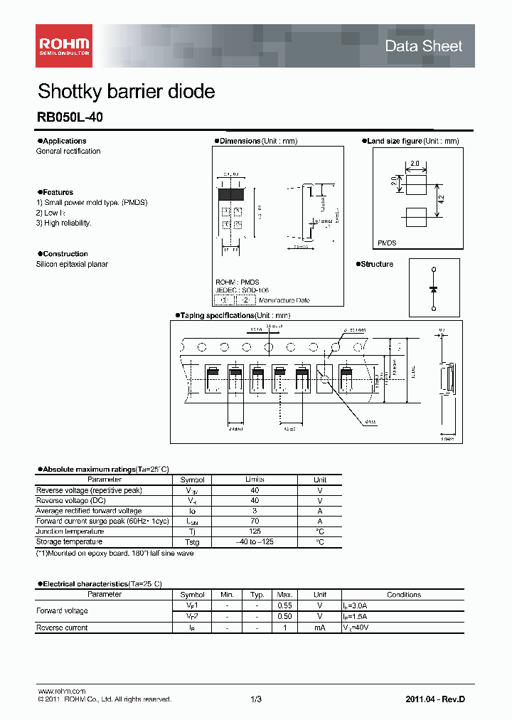 RB050L-40_2436504.PDF Datasheet