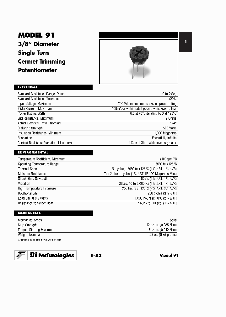 91AR100KLF_2437023.PDF Datasheet
