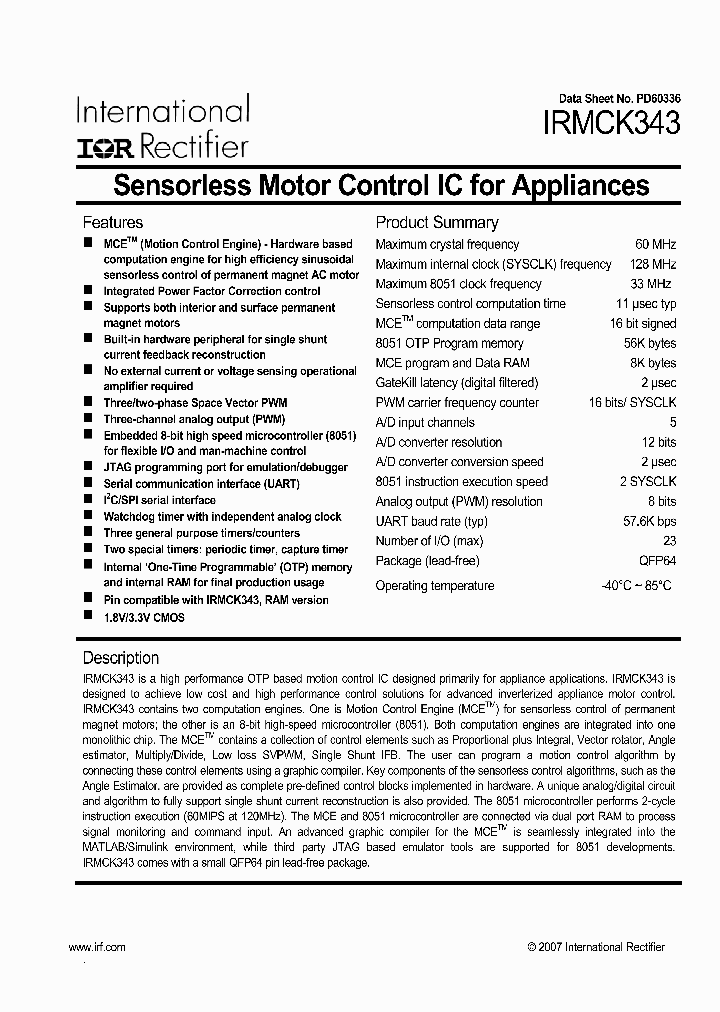 IRMCK343TY_2447955.PDF Datasheet