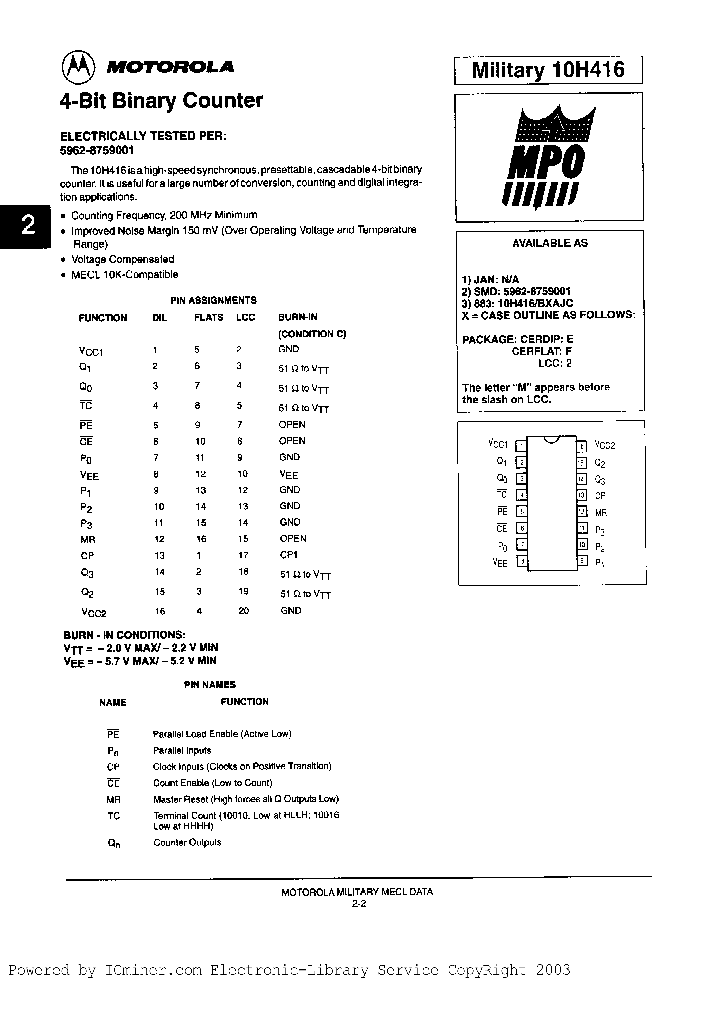 10H416MB2AJC_2435977.PDF Datasheet