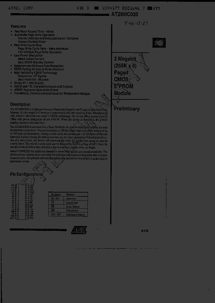 AT28MC020-20MI_2439276.PDF Datasheet