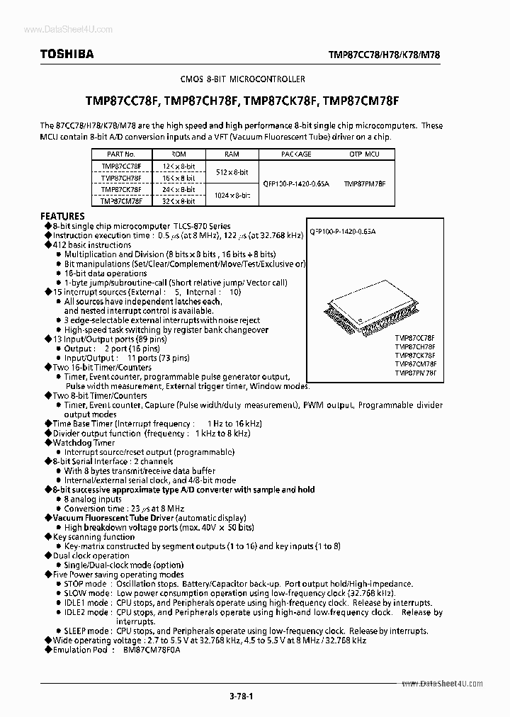 87CM78F_2449062.PDF Datasheet