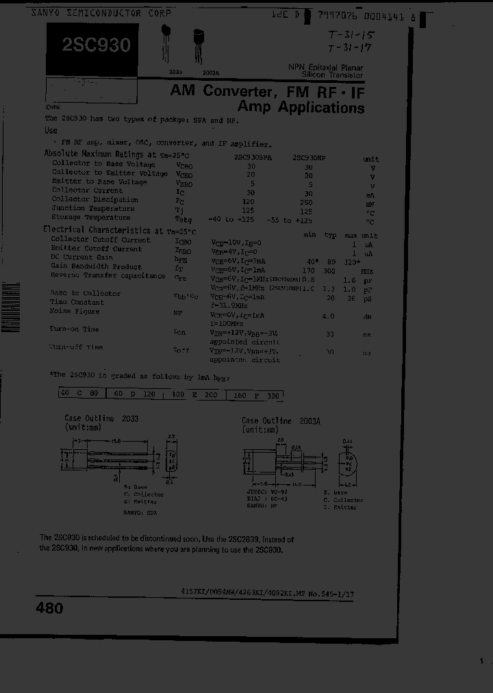 2SC930NPF_2440733.PDF Datasheet