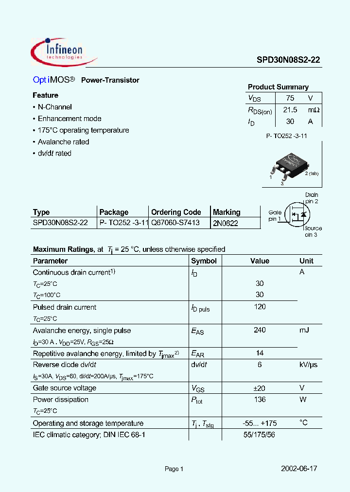 BSPD30N08S2-22_2441303.PDF Datasheet