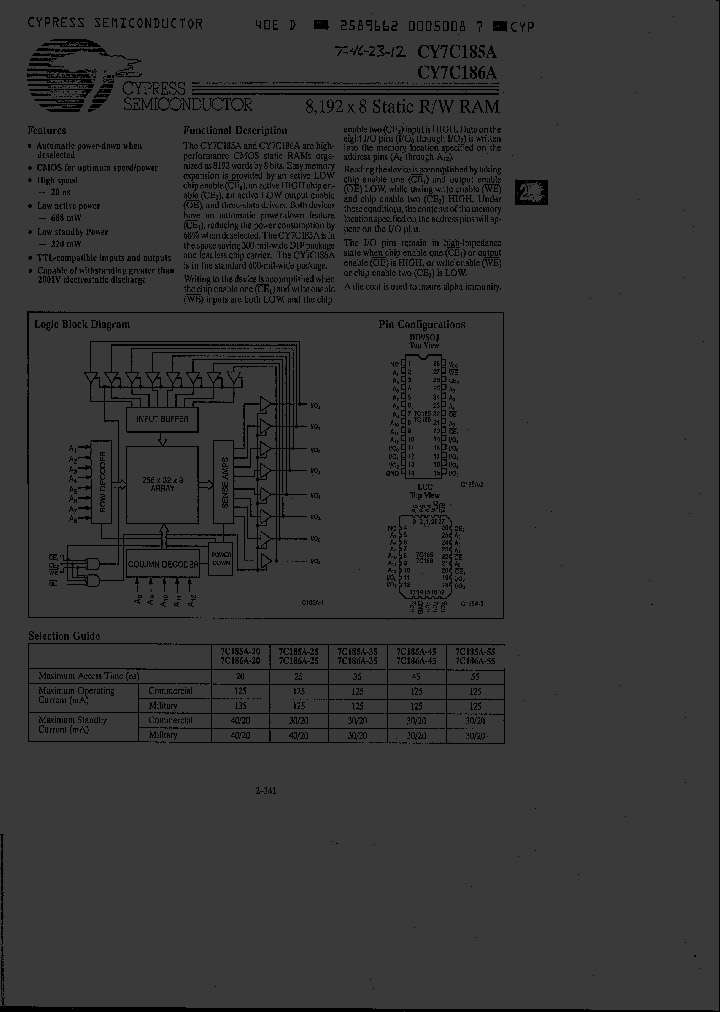 CY7C185A-20PC_2442335.PDF Datasheet