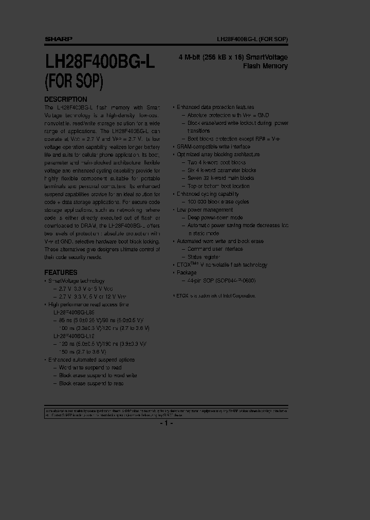 LH28F400BGN-BL85_2430638.PDF Datasheet