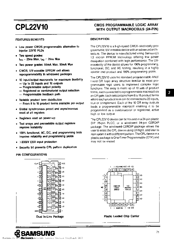 CPL22V10L-25WC_2439264.PDF Datasheet