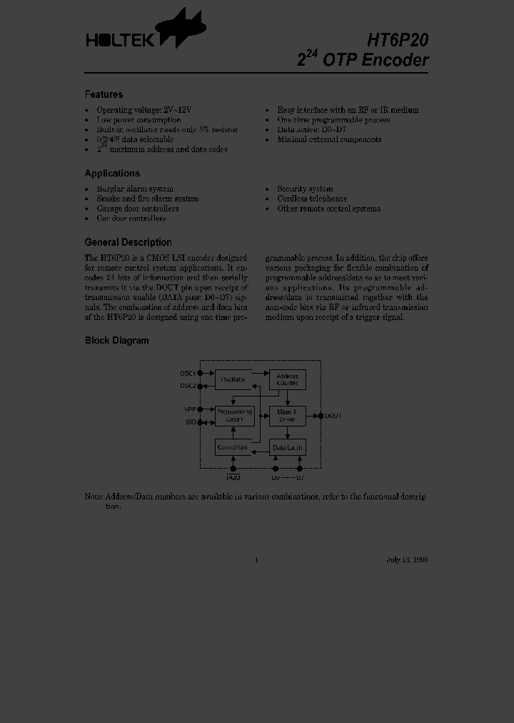HT6P20C16DIP_2442507.PDF Datasheet