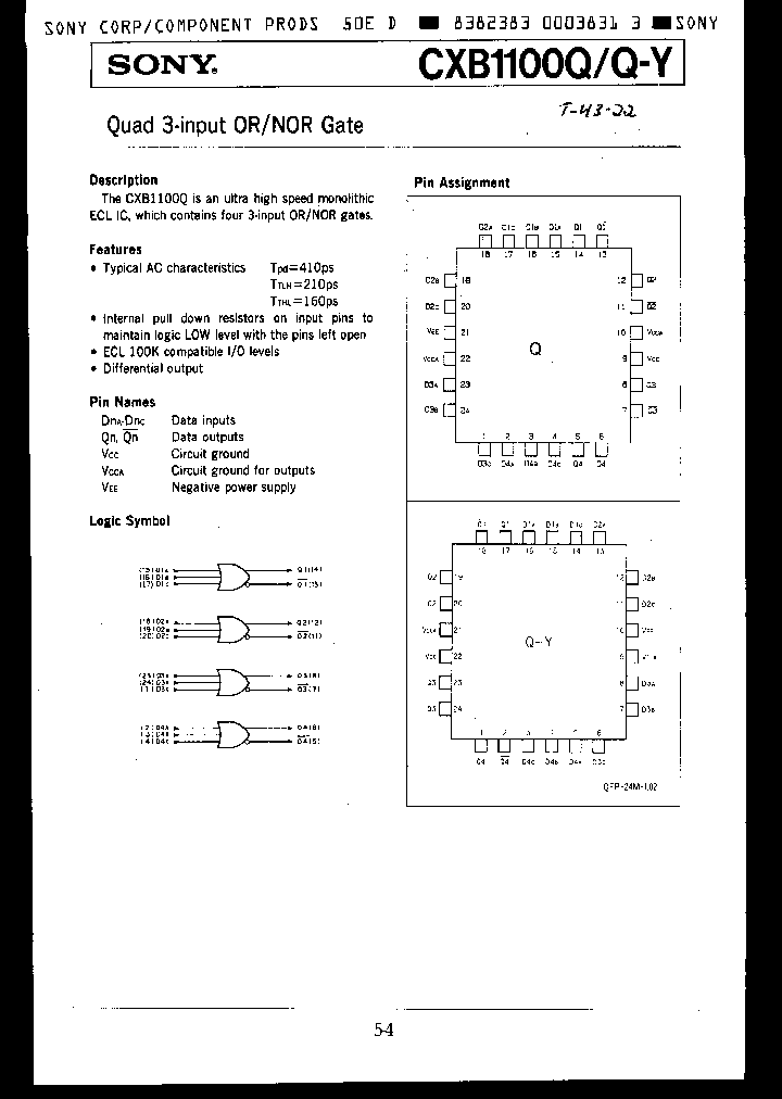 CXB1100QQ-Y_2443203.PDF Datasheet