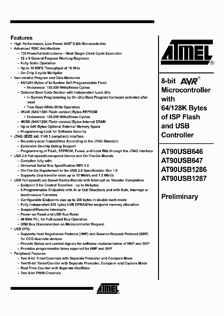 AT90USB647-16AU_2447306.PDF Datasheet