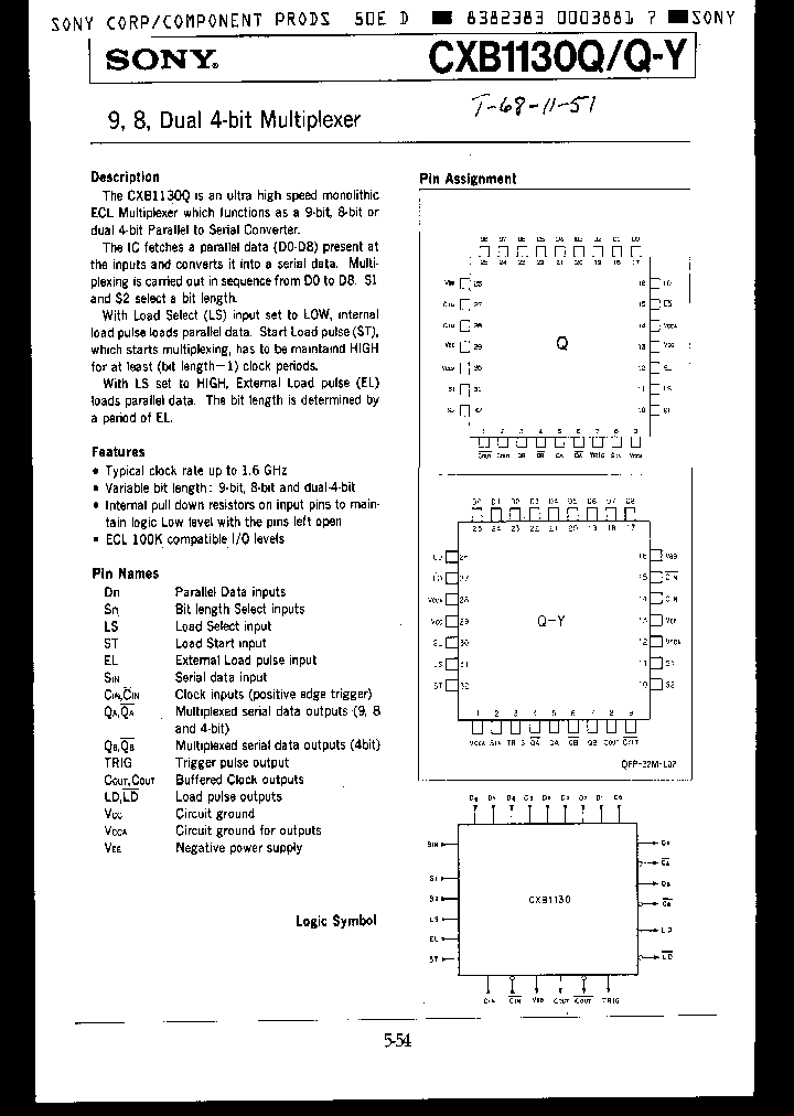 CXB1130QQ-Y_2443205.PDF Datasheet