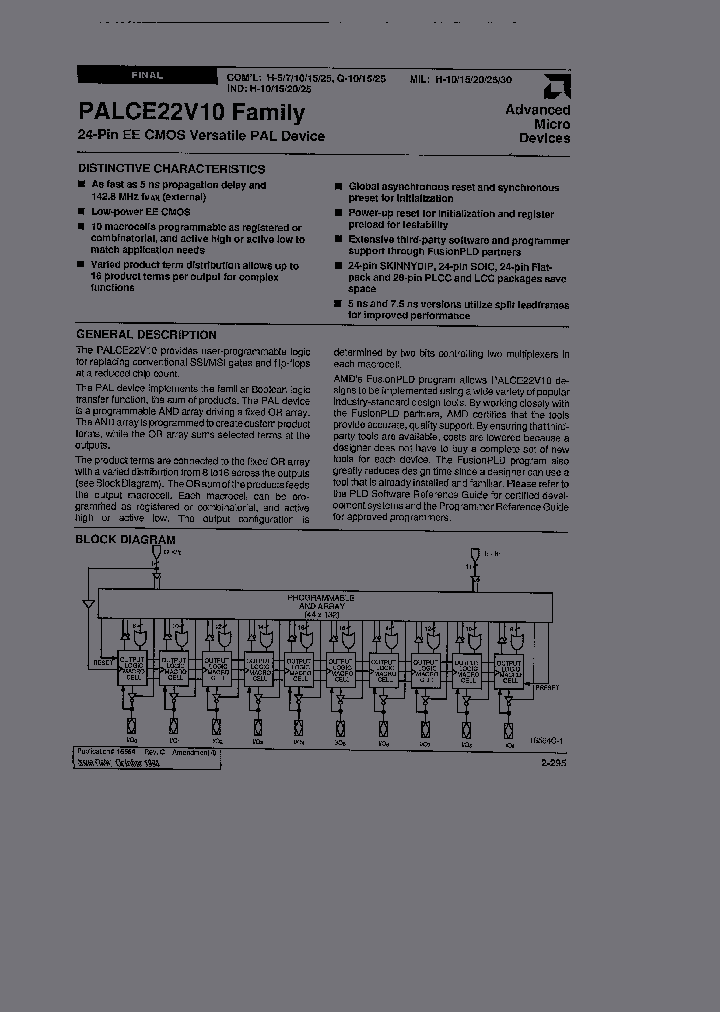 PALCE22V10Q-25PC4_2444215.PDF Datasheet